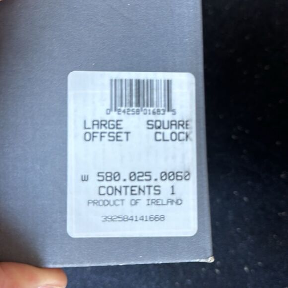 Waterford Crystal Large Offset Square Clock - Picture 8 of 9